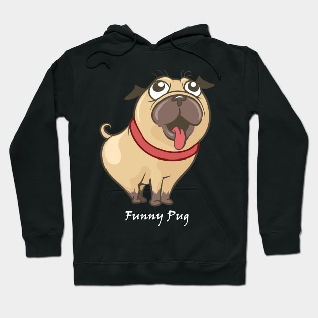 cute pug face Hoodie by This is store